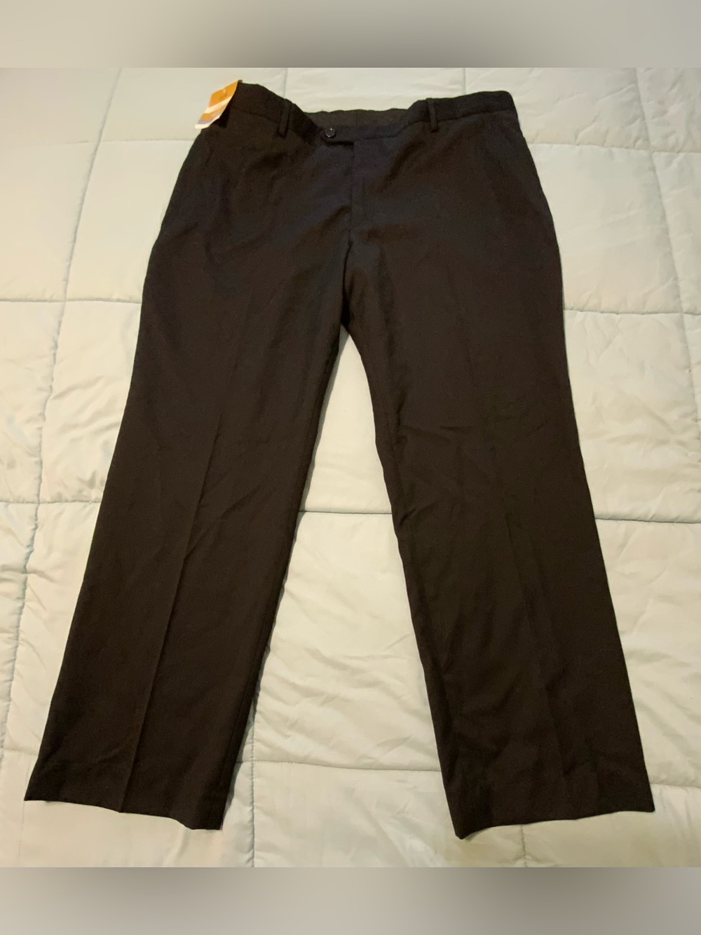 Stanford Men's Black Dress Pants - Classic Tailored Fit 38x29